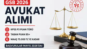 GSB 2026 Avukat Alımı Geliyor Şartlar, KPSS Puanı ve Maaşları