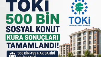 TOKİ 500 Bin Konut Kurası Sonuçları Tamamlandı 506 Bin 499 Hak Sahibi Belirlendi