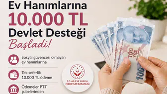 Ev Hanımlarına 10.000 TL Devlet Desteği Başladı! Başvuru Şartları ve Ödeme Detayları Açıklandı