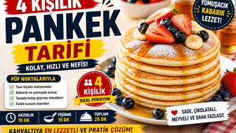 4 Kişilik Pankek Tarifi Nasıl Yapılır? Püf Noktaları