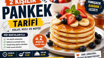 2 Kişilik Pankek Tarifi Nasıl Yapılır? Evde pratik, hızlı v