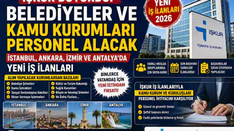 İŞKUR Duyurdu Belediyeler ve Kamu Kurumları İşci ve Personel Alacak!