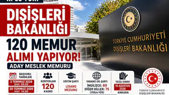 Dışişleri Bakanlığı 120 Aday Meslek Memuru Alımı 2026 KPSS Şartı Yok