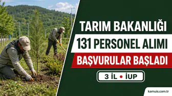 KPSS Şartı Yok: Tarım Bakanlığına 131 Kişilik Alım İŞKUR Duyurdu: