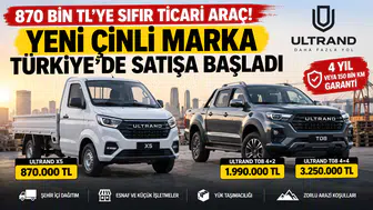 870 Bin TL’ye Sıfır Ticari Araç  Yeni Çinli Marka Türkiye Pazarına Girdi