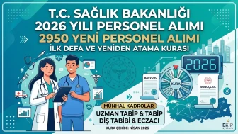Sağlık Bakanlığı 2950 Personel Alımı 2026 İlk Defa Atama Kurası