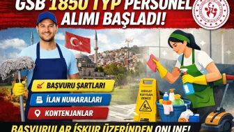 GSB 1850 TYP Personel Alımı Başladı! Başvuru Şartları, İlan Numaraları
