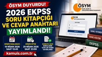 2026 EKPSS Soru Kitapçığı ve Cevap Anahtarı Yayımlandı!