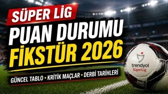 Süper Lig Puan Durumu ve Fikstür 2026 Güncel Tablo, Kritik Haftalar ve Şampiyonluk