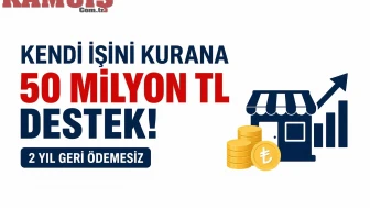 Kendi İşini Kurana 50 Milyon TL Destek! 2 Yıl Geri Ödemesiz Kimler Alabilir Şartlar