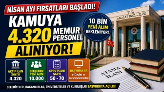 Beklenen Nisan Ayı Kamuya 4 Bin 320 Memur ve Personel Alımı Şartları
