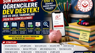 SED Yardımı 2026 Güncellendi İlkokul Ortaokul Lise Destekleri