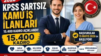 KPSS Şartsız Kamu Personel Alımı 2026 15 Bin Üzeri Kadro ile Büyük Fırsat