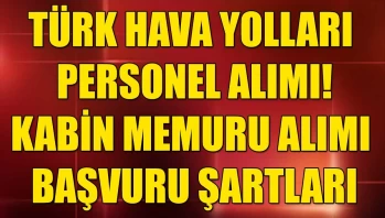 Türk Hava Yolları Personel Alımı! Kabin Memuru Alımı Başvuru Şartları