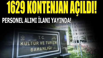 Kültür ve Turizm Bakanlığı 1629 Sözleşmeli Personel Alıyor