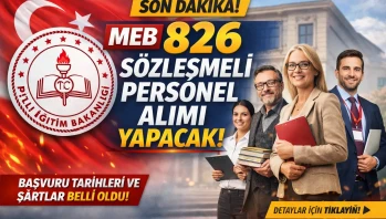 Milli Eğitim Bakanlığı 826 Personel Alımı İlanı Yayımlandı 2026 Güncel