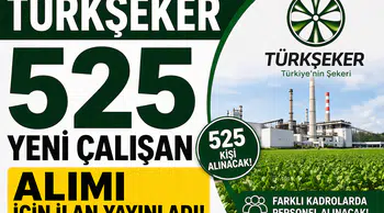 TÜRKŞEKER 525 Yeni Çalışan Alımı İçin İlan Yayınladı! - İş Olanakları ve Kamu Personeli Duyuruları