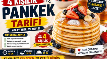 4 Kişilik Pankek Tarifi Nasıl Yapılır? Püf Noktaları