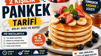2 Kişilik Pankek Tarifi Nasıl Yapılır? Evde pratik, hızlı v