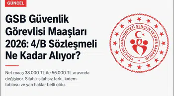 GSB Güvenlik Görevlisi Maaşları 2026 4/B Sözleşmeli Personel Ne Kadar Maaş Alıyor