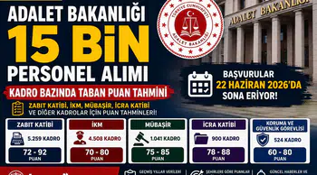 Adalet Bakanlığı 15 Bin Personel Alımında Taban Puanlar Ne Olabilir?