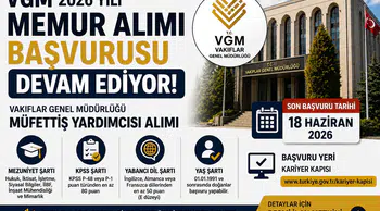 VGM Müfettiş Yardımcısı Personel Alımı İçin Başvurular Devam Ediyor