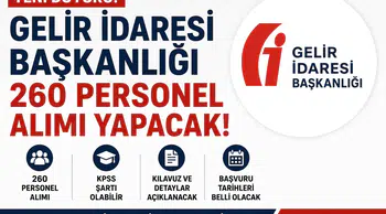 Gelir İdaresi Başkanlığı 260 Personel Alımı Gündemde! GİB Başvuru Kılavuzu ve Şartları
