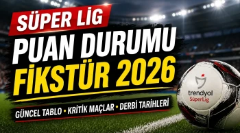 Süper Lig Puan Durumu ve Fikstür 2026 Güncel Tablo, Kritik Haftalar ve Şampiyonluk