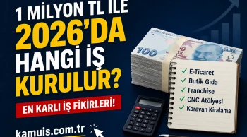 1 Milyon TL ile Yapılacak İş Fikirleri 2026 Yüksek Kazanç Sağlayan Sektörler