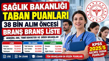 Sağlık Bakanlığı Personel Alımı 2026: Hemşire, Ebe ve Tıbbi Sekreter KPSS Taban Puanları