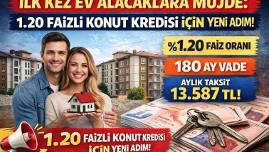İlk Kez Ev Alacaklara Müjde: 1.20 Faizli Konut Kredisi İçin Yeni Adım!