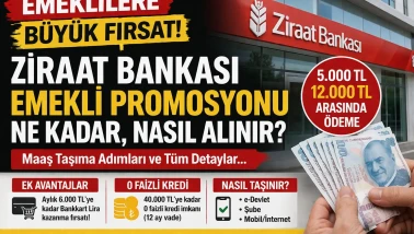 Ziraat Bankası Emekli Promosyonu 2026 Ne Kadar, Nasıl Alınır? Maaş Taşıma