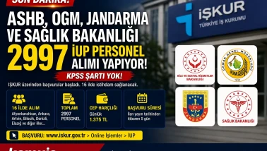 ASHB, OGM, Jandarma ve Sağlık Bakanlığı 2997 İUP Personel Alımı Şartları