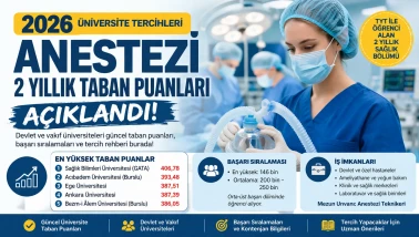 2026 Anestezi 2 Yıllık Taban Puanları