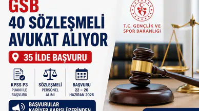 GSB 40 Sözleşmeli Avukat Alımı Yapacak! 35 İlde Başvurular Başlıyor