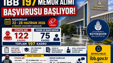 İBB 197 Memur Alımı İçin Başvurular Başlıyor! 122 İtfaiye Eri ve 75 Memur