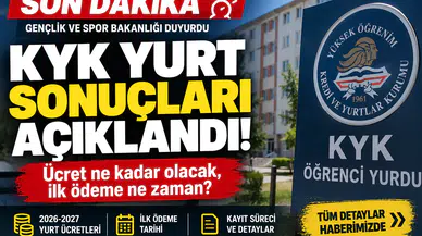 KYK Yurt Sonuçları Açıklandı Kayıt İçin Son Tarih