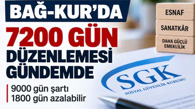 Bağ-Kur’da 7200 Gün Düzenlemesi Gündemde 9000 Gün Şartı 1800 Gün Azalabilir