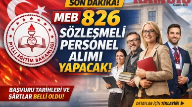Milli Eğitim Bakanlığı 826 Personel Alımı İlanı Yayımlandı 2026 Güncel
