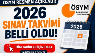 2026 ÖSYM Sınav Tarihleri Takvimi Belli Oldu EKPSS, KPSS, YKS, ALES, YDS