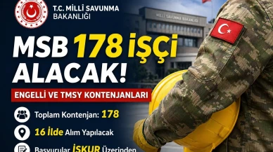 KPSS Şartsız MSB 178 İşçi Alımı Engelli ve Kadroları Şartları Evrak Listesi