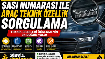 Şasi Numarası ile Araç Teknik Özellik Sorgulama Nasıl Yapılır? VIN Numarası ile Hangi Bilgiler Öğrenilir? İ