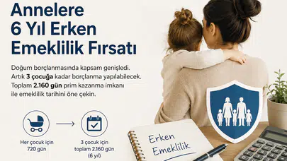 Annelere 6 Yıl Erken Emeklilik Fırsatı! Doğum Borçlanmasında Kapsam Genişledi