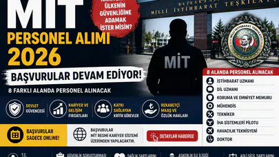 MİT Personel Alımı 2026 Başladı! 8 Farklı Kadro İçin Başvuru Şartları Açıklandı