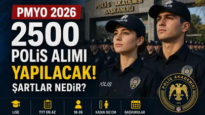 PMYO 2026 Yılı 2500 Polis Alımı Yapacak! Başvuru Şartları
