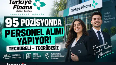 Türkiye Finans'tan Büyük Personel Alımı! Tecrübeli ve Tecrübesiz Adaylar Başvurabilecek