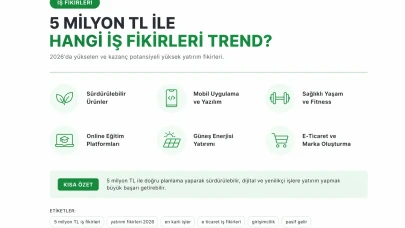 5 Milyon TL ile Hangi İş Yapılır