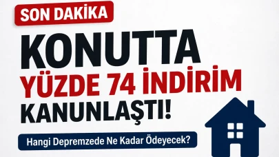 Depremzedelere Konut İndirimi Konutta %74 İndirim Resmileşti