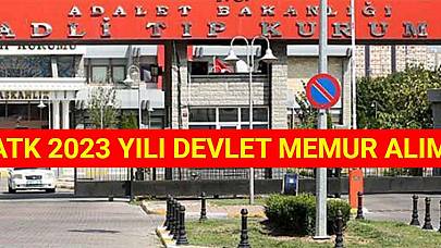 Adalet Bakanlığı ATK 2023 Yılı Devlet Memur Alımı