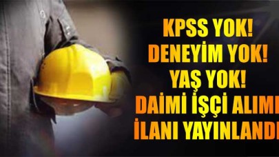 KPSS-Yaş-Deneyim Yok! Belediye 7 Daimi Hizmet Personeli Alacak